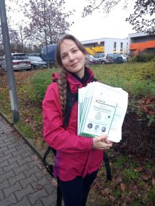 Distributing flyers